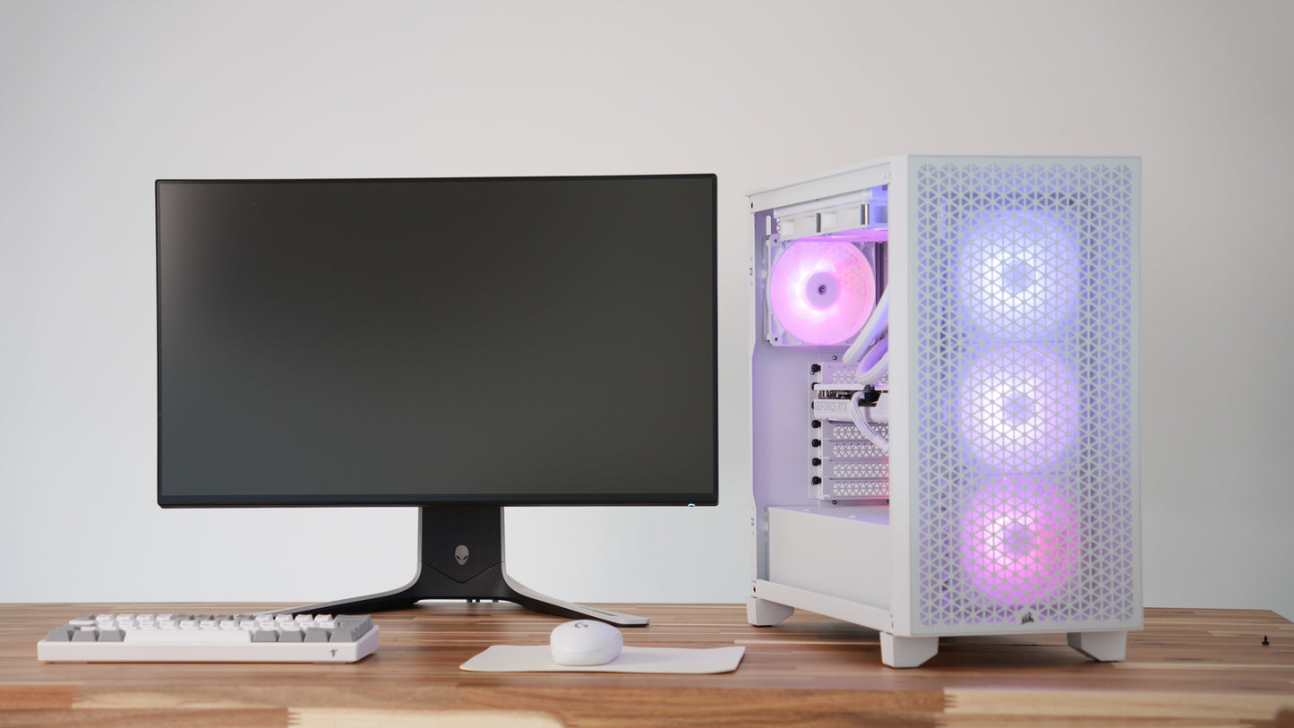 Blanc Three | RX 9070 XT 16GB + Ryzen 7 7800X3D | Ready-to-Go Gaming PC | PC36