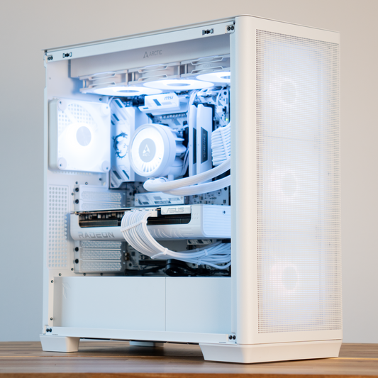 Glace | RX 9070 XT 16GB + Ryzen 7 7800X3D + 32GB DDR5 | Ready-to-Go Gaming PC | PC36