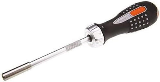 Bahco 808050 Ratcheting Bit Holder Screwdriver With 6 Bits PC36