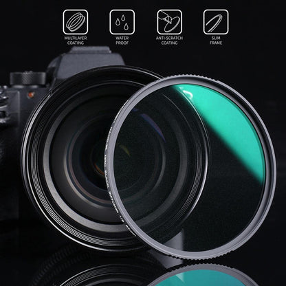 [CLEARANCE] K&F Concept Nano-X Black Mist Filter 1/8, HD, Waterproof, Anti Scratch, Green Coated (67mm)