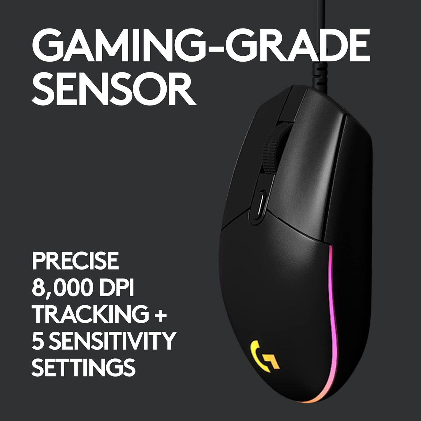 Logitech G203 Lightsync Gaming Mouse (wired)