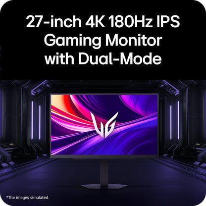 LG UltraGear 27G810A-B — 27" 4K 180Hz IPS Dual Mode Gaming Monitor