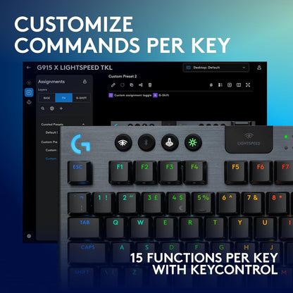 Logitech G915 X Lightspeed TKL Wireless Mechanical Gaming Keyboard
