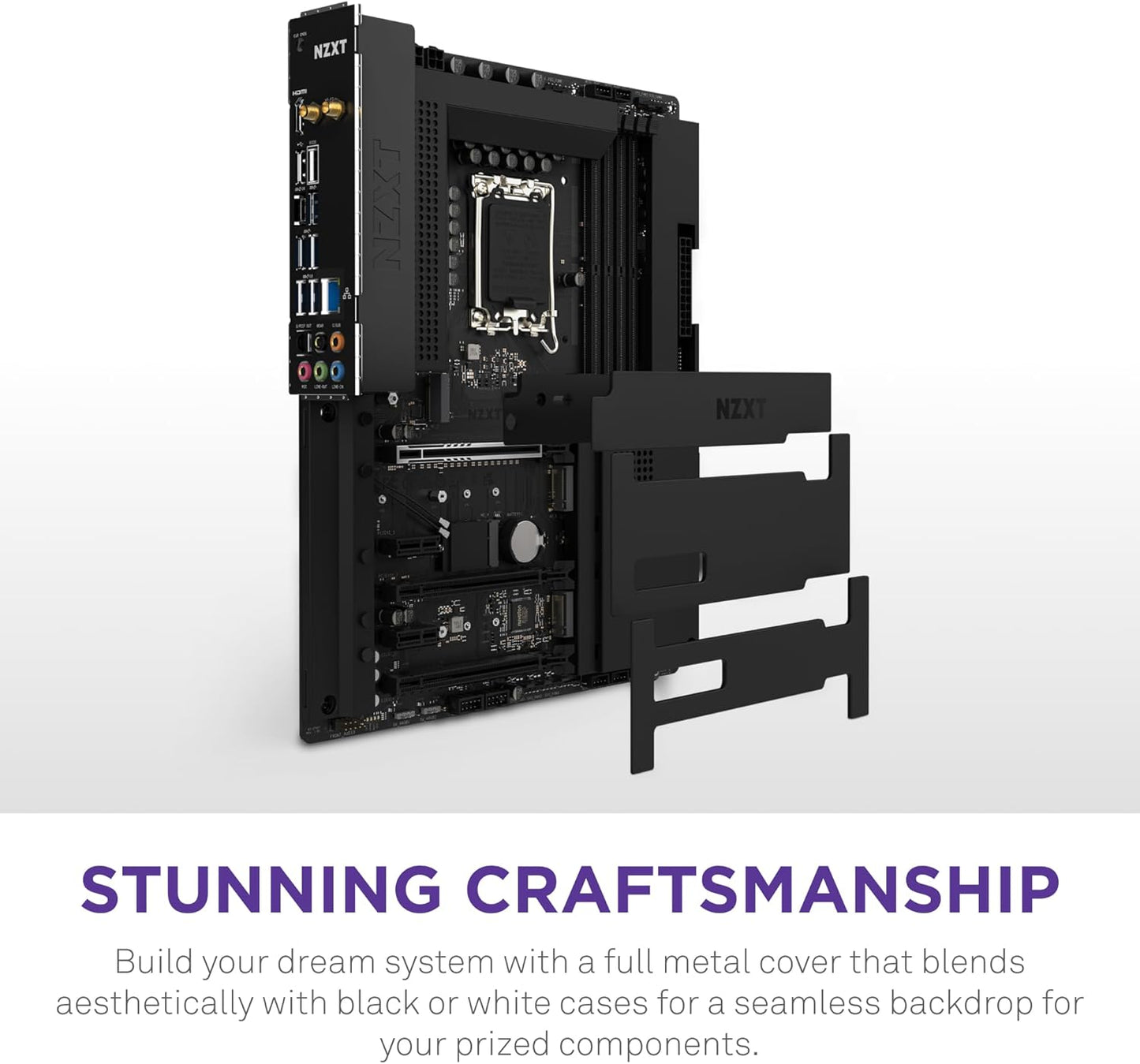 NZXT N7 Z790 DDR5 ATX Motherboard — Intel LGA1700, Wi-Fi, Bluetooth