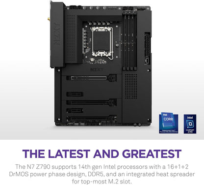 NZXT N7 Z790 DDR5 ATX Motherboard — Intel LGA1700, Wi-Fi, Bluetooth