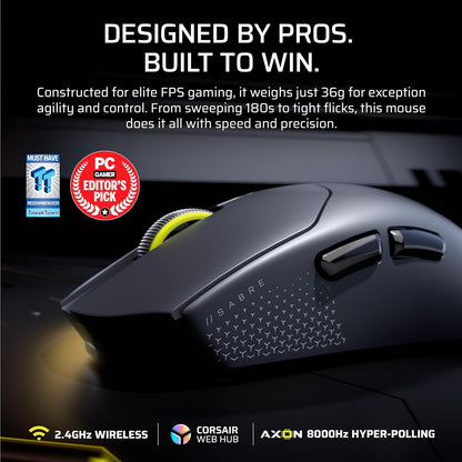 Corsair Sabre V2 Pro Ultralight Wireless Gaming Mouse