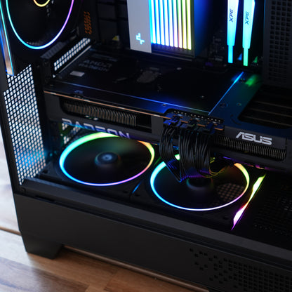 Adskille | RX 9070 XT 16GB + Ryzen 7 7700X | Ready-to-Go Gaming PC | PC36