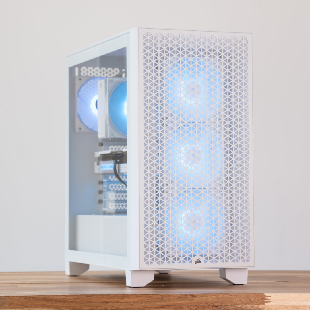 Blanc Two | RX 9060 XT 16GB + Ryzen 5 7500F | Ready-to-Go Gaming PC | PC36