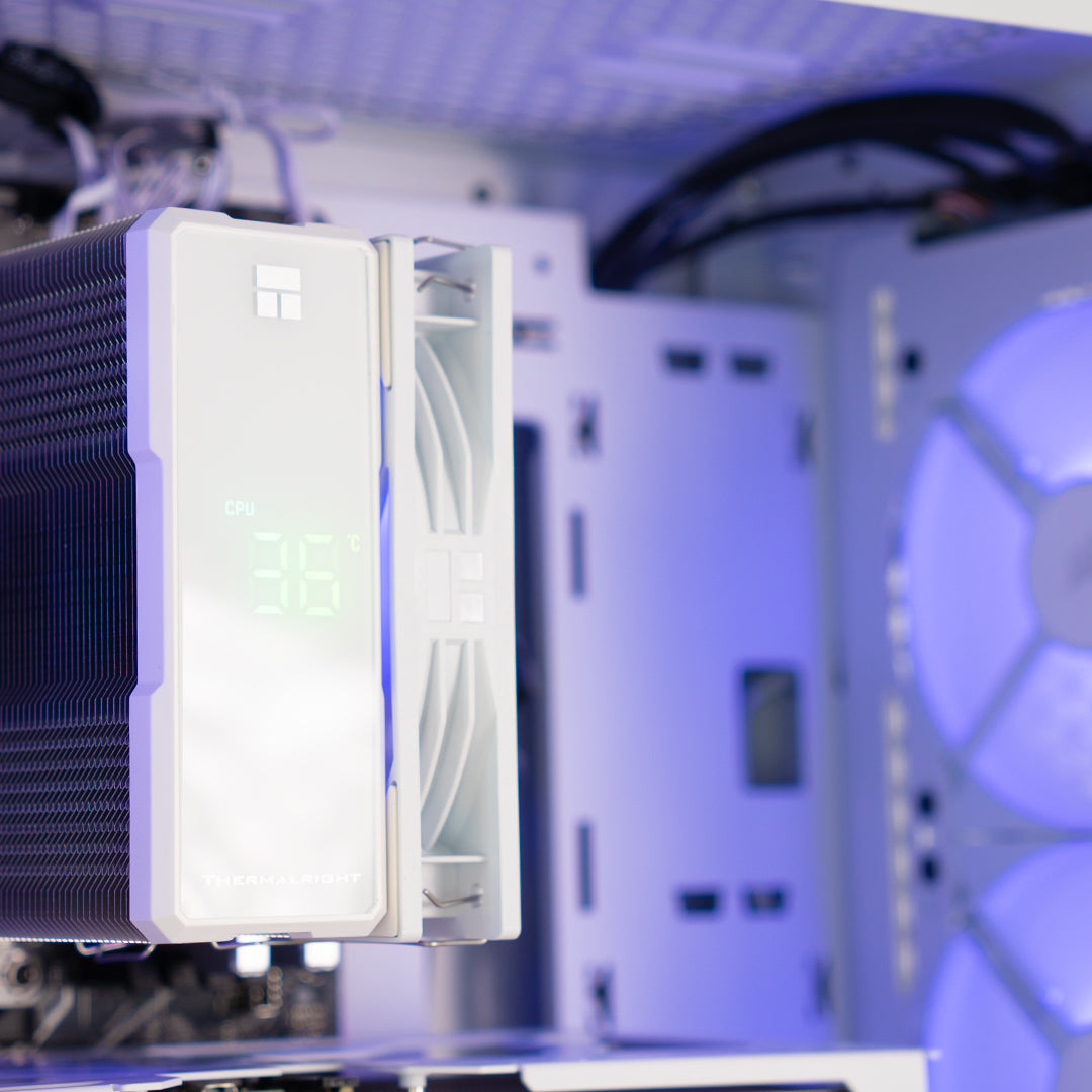 Blanc Two | RX 9060 XT 16GB + Ryzen 5 7500F | Ready-to-Go Gaming PC | PC36