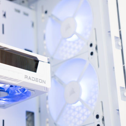 Blanc Two | RX 9060 XT 16GB + Ryzen 5 7500F | Ready-to-Go Gaming PC | PC36