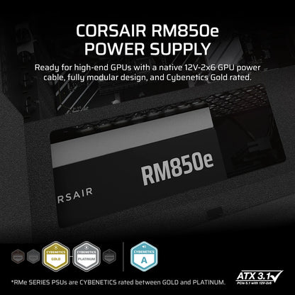 Corsair RM850e 850W Fully Modular ATX 3.1 PCIe 5.1 Power Supply