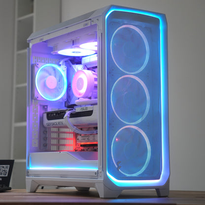 Luftstrom Flow | RTX 5070 Ti 16GB + Ryzen 7 7800X3D | Ready-to-Go Gaming PC | PC36