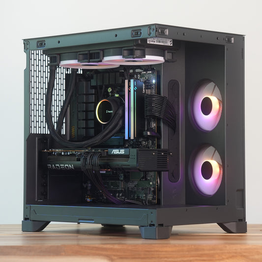 Optisk | RX 9070 XT 16GB + Ryzen 5 9600X + 32GB DDR5 | Ready-to-Go Gaming PC | PC36