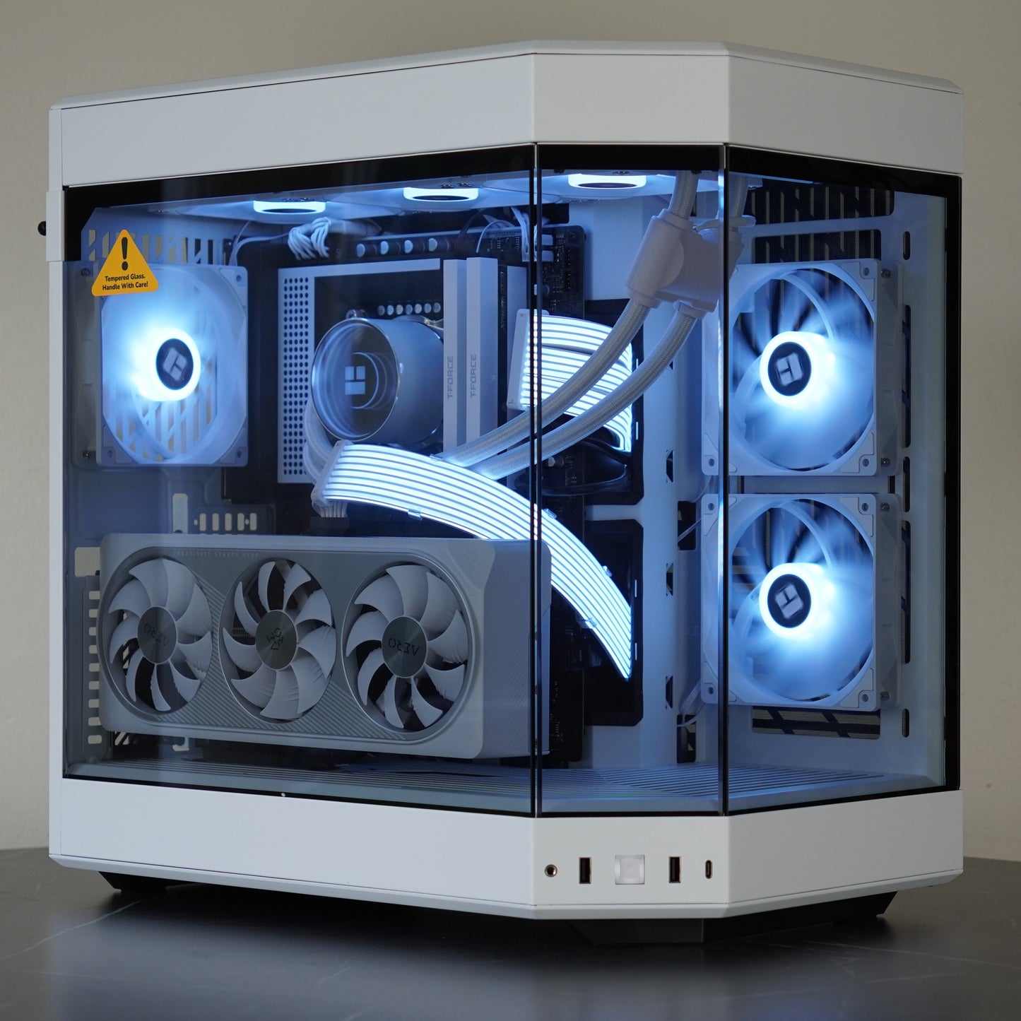 Aquarius | Pure White RTX 4070 Ti SUPER + i5 13600KF | Ready-to-Go Gaming PC | PC36