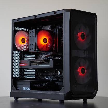 TeamRED | Radeon RX 7800 XT + Ryzen 5 7600 | Ready-to-Go Gaming PC | PC36