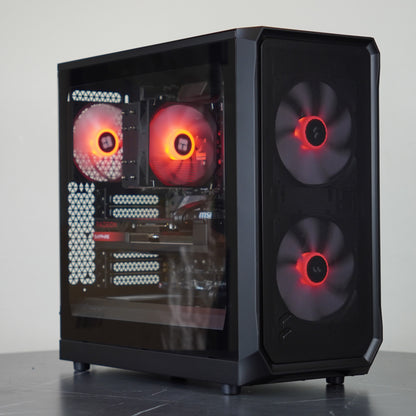 TeamRED | Radeon RX 7800 XT + Ryzen 5 7600 | Ready-to-Go Gaming PC | PC36