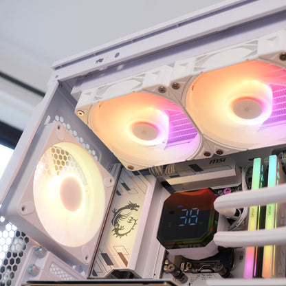 Blanda | RTX 5070 Ti 16GB + Ryzen 7 7800X3D Pure White | Ready-to-Go Gaming PC | PC36