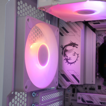 Blanda | RTX 5070 Ti 16GB + Ryzen 7 7800X3D Pure White | Ready-to-Go Gaming PC | PC36