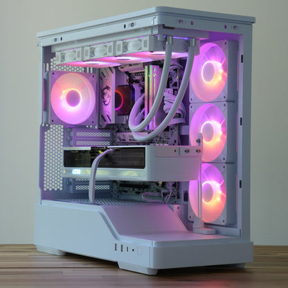 Blanda | RTX 5070 Ti 16GB + Ryzen 7 7800X3D Pure White | Ready-to-Go Gaming PC | PC36