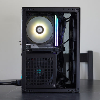 Rocket | ITX/Small Form Factor RTX 4060 + Ryzen 5 5500 + 16GB + 1TB | Ready-to-Go Gaming PC | PC36