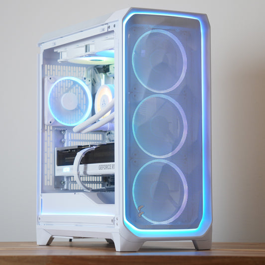 Luftstrom Three | RTX 5080 32GB + Ryzen 7 9800X3D | Ready-to-Go Gaming PC | PC36
