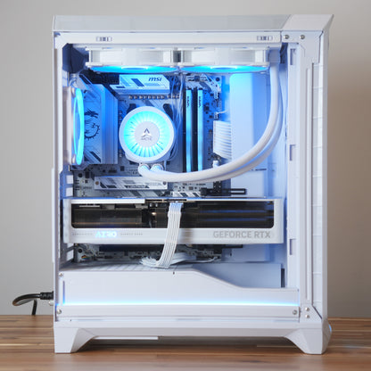 Luftstrom Three | RTX 5080 32GB + Ryzen 7 9800X3D | Ready-to-Go Gaming PC | PC36