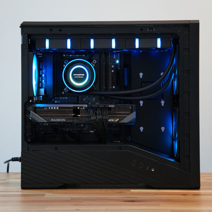 Glitz Four | RTX 5080 16GB + Ryzen 7 9800X3D + 32GB | Ready-to-Go Gaming PC | PC36