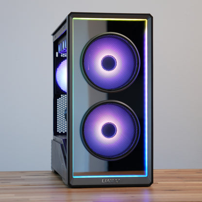 Glitz Four | RTX 5080 16GB + Ryzen 7 9800X3D + 32GB | Ready-to-Go Gaming PC | PC36