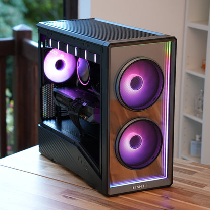 Glitz Four | RTX 5080 16GB + Ryzen 7 9800X3D + 32GB | Ready-to-Go Gaming PC | PC36