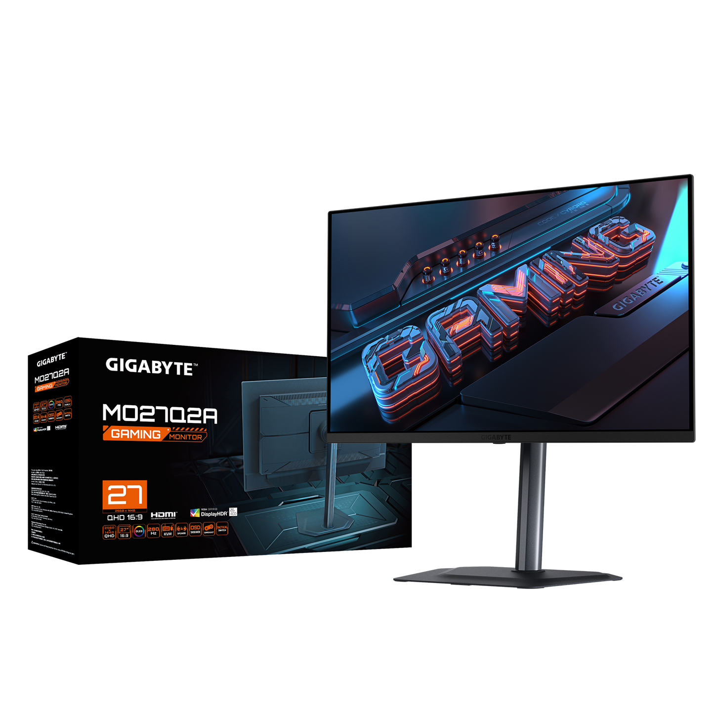 Gigabyte AORUS MO27Q2A — 27" 1440p 240Hz QD-OLED Gaming Monitor