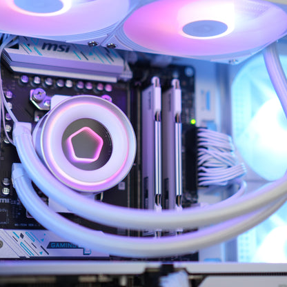 Pano Frame | Arc B580 12GB + Ryzen 5 7500F White  | Ready-to-Go Gaming PC | PC36