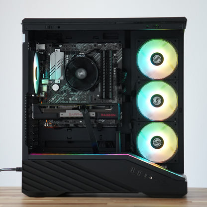 Moln | RX 9060 XT 16GB + Ryzen 5 5600 + 16GB DDR4 | Ready-to-Go Gaming PC | PC36
