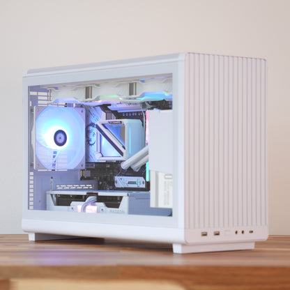 Pearl | Radeon RX 9060 XT 16GB + Ryzen 5 7500F | Ready-to-Go Gaming PC | PC36