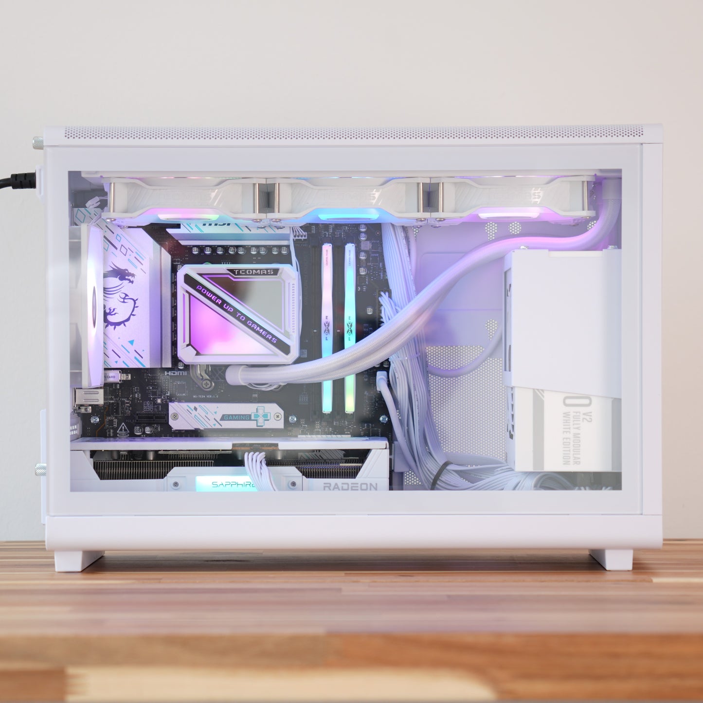 Pearl | Radeon RX 9060 XT 16GB + Ryzen 5 7500F | Ready-to-Go Gaming PC | PC36