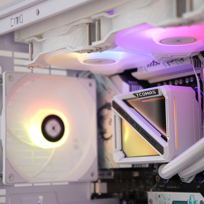 Pearl | Radeon RX 9060 XT 16GB + Ryzen 5 7500F | Ready-to-Go Gaming PC | PC36