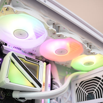 Pearl | Radeon RX 9060 XT 16GB + Ryzen 5 7500F | Ready-to-Go Gaming PC | PC36