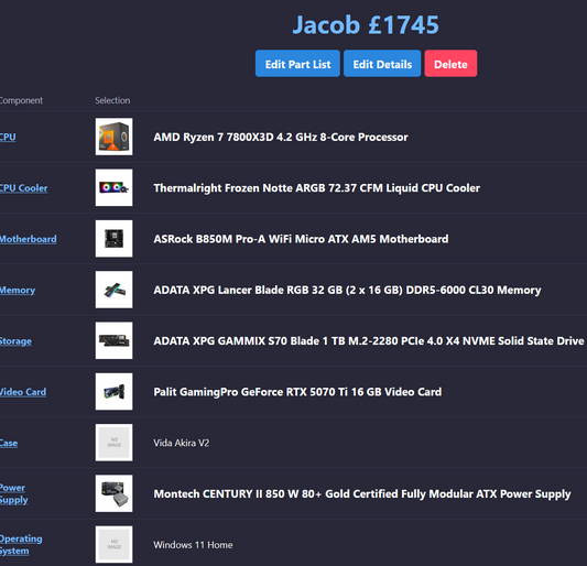 Jacob C | Custom Spec PC | PC36