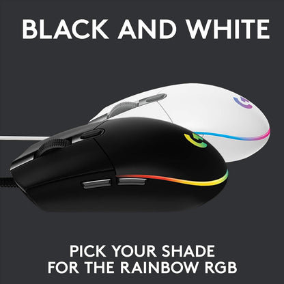 Logitech G203 LIGHTSYNC Gaming Mouse, Wired PC36