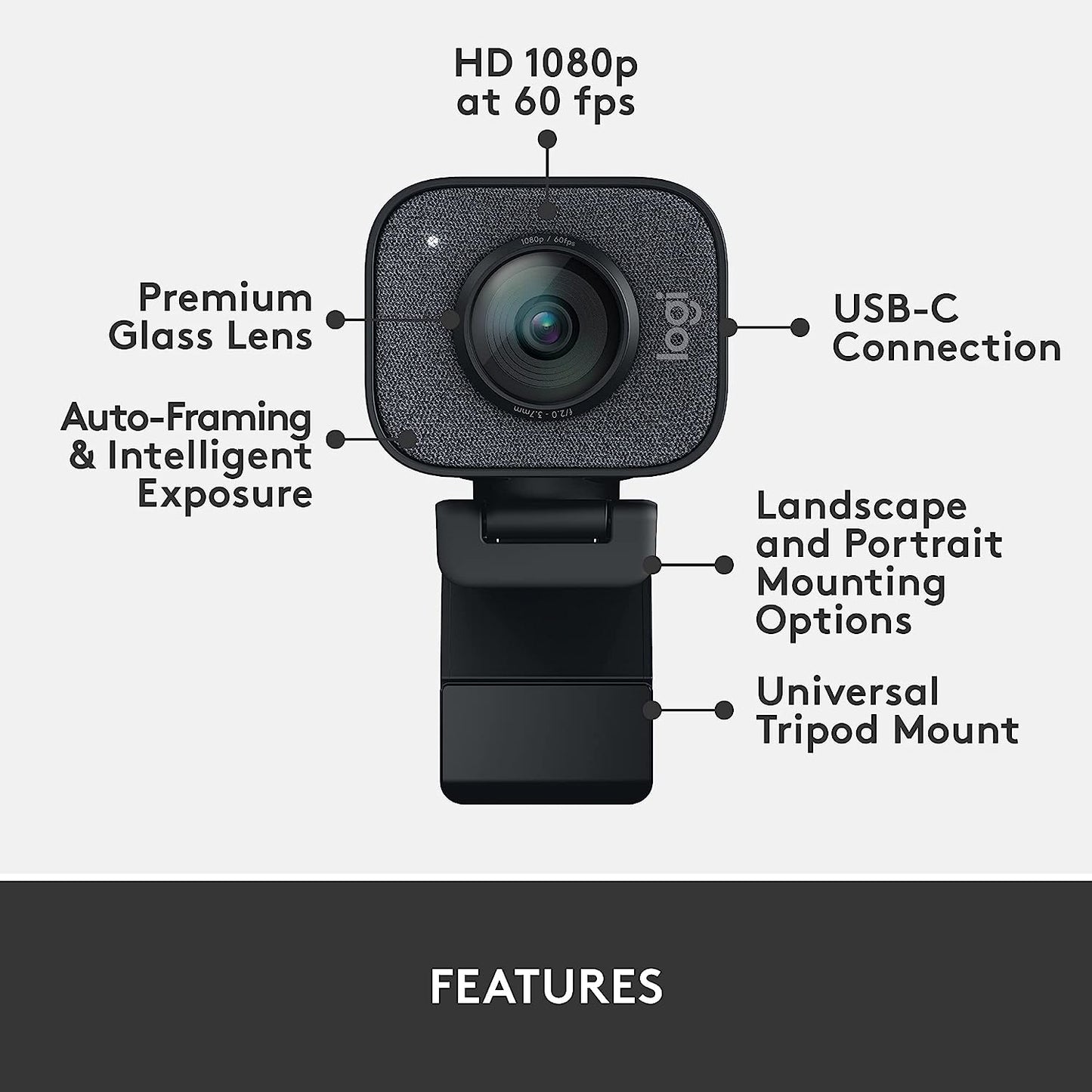 Logitech Streamcam | 1080p 60fps Webcam PC36